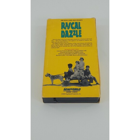 Rascal Dazzle VHS 1981 Narrated by Jerry Lewis King World Vintage Kids Show Rare - Picture 2 of 8